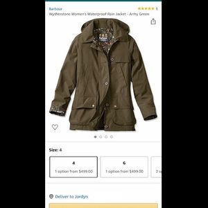 Barbour Wytherstone Womens Waterproof 